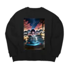 未来アニメスタジオのAIキャラクター18 Big Crew Neck Sweatshirt