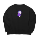 satoayaのアニマルカフェのフルーツアニマル　ブドウヒツジ Big Crew Neck Sweatshirt