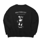 MAiのNYの猫 Big Crew Neck Sweatshirt