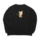 satoayaのアニマルカフェのフルーツアニマル　サクランボネズミ Big Crew Neck Sweatshirt