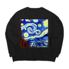 RIriRIのHoshi huruyo Big Crew Neck Sweatshirt