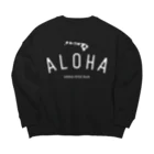 ハワイスタイルクラブのALOHA ISLANDS  WHT LOGO ビッグシルエットスウェット