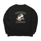 imo-zonの白丸兄弟バイクに乗る Big Crew Neck Sweatshirt