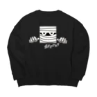 キッズモード某のミイラ男 (横長) Big Crew Neck Sweatshirt