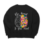 SensiSense センシセンスのBe kind to your mind Big Crew Neck Sweatshirt