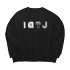 6_8のMBTI　ISTJさん用　グッズ　黒 Big Crew Neck Sweatshirt