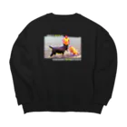 おゆらじ屋の思い出（ネオン） Big Crew Neck Sweatshirt