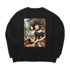 漢方薬の子の漢方薬の子#1 Big Crew Neck Sweatshirt