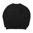 pain08のハート Big Crew Neck Sweatshirt