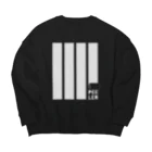 Creative store MのPEELER-08(WT) Big Crew Neck Sweatshirt