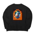 吉田美穂子/イラストレーターのHappy Halloweenロングスリーブ Big Crew Neck Sweatshirt