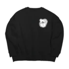 蒼空ユキヤのひげだるまスウェット Big Crew Neck Sweatshirt