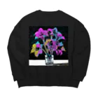 水草の令和のアマリリス Big Crew Neck Sweatshirt