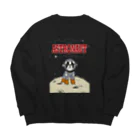 inunootomoのCosmic Dog🚀 Big Crew Neck Sweatshirt