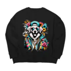 521のFunky Dog Big Crew Neck Sweatshirt