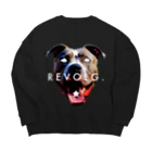 REVOLG.の掴んだら絶対に離さな... Big Crew Neck Sweatshirt