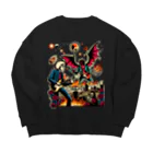 UNchan(あんちゃん)    ★unlimited★の悪魔とランデブー Big Crew Neck Sweatshirt