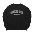 SASEBO CITY SHOPのカレッジ風 Big Crew Neck Sweatshirt