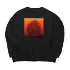 Hakoniwaraboのアガベ陽炎 Big Crew Neck Sweatshirt