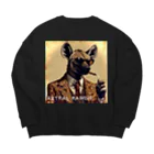 Astral rangieのイカついハイエナ Big Crew Neck Sweatshirt