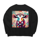 BullsForgerの牛ト鏡 Big Crew Neck Sweatshirt