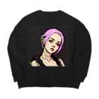 punk_girlsのパンクガール Big Crew Neck Sweatshirt