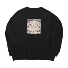 暗黒美ショップ（ブラックビショップ）のぶりっ子ツノ生え虫 Big Crew Neck Sweatshirt