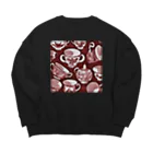 (っ◔◡◔)っ ♥ Le Petit Trésor ♥の花の詩カップ(The Flower Poetry Cup) Big Crew Neck Sweatshirt