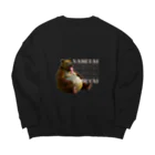 クマたその痩せたい（食べたい）クマ Big Crew Neck Sweatshirt