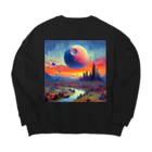 ヘッヘンのお店の【異世界】アート Big Crew Neck Sweatshirt