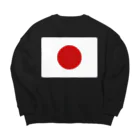 お絵かき屋さんの日本の国旗 Big Crew Neck Sweatshirt