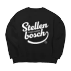 競馬おしゃれグッズ製作所のステレンボッシュ（タイポグラフィWHITE） Big Crew Neck Sweatshirt