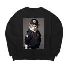 Be proudのヒップホップ猫 Big Crew Neck Sweatshirt