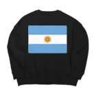 お絵かき屋さんのアルゼンチンの国旗 Big Crew Neck Sweatshirt