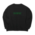 mokom / もこむのwww Big Crew Neck Sweatshirt