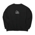 みずしままゆこのぺしょってなった うさちゃん（しろ） Big Crew Neck Sweatshirt