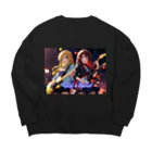 HokutoKenのガールズバンド！ Big Crew Neck Sweatshirt