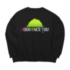 ナウベルビーのGOOD FACE YOU Big Crew Neck Sweatshirt