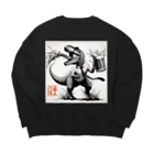 PALA's SHOP　cool、シュール、古風、和風、の呑んだくれ！　 Big Crew Neck Sweatshirt