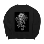 LUNARHOLIC STOREの「露悪の、その先へ」（黒） Big Crew Neck Sweatshirt