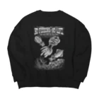 猫と釣り人のFishing_S8_W Big Crew Neck Sweatshirt