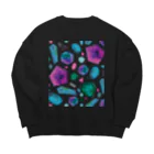 hugging love ＋《ハギング ラブ プラス》のcolour crystal Big Crew Neck Sweatshirt