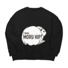 LichtmuhleのI love MORUHIP ♂ Big Crew Neck Sweatshirt