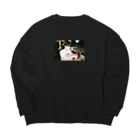 論理の論理 Big Crew Neck Sweatshirt