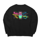 tottoのDokiっとキャット(ピンク) Big Crew Neck Sweatshirt