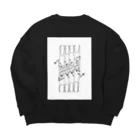 希鳳の角刈りポケット Big Crew Neck Sweatshirt