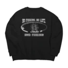 猫と釣り人のイイダコ_8W Big Crew Neck Sweatshirt