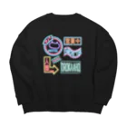 あぱもーてるのおろかあほネオン２ Big Crew Neck Sweatshirt