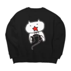 YUCCI_BAKURETSUのスターチャイルド Big Crew Neck Sweatshirt