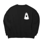 よじげんくんの店のよじげんくんUFO光 Big Crew Neck Sweatshirt